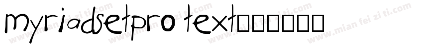 myriadsetpro text字体转换